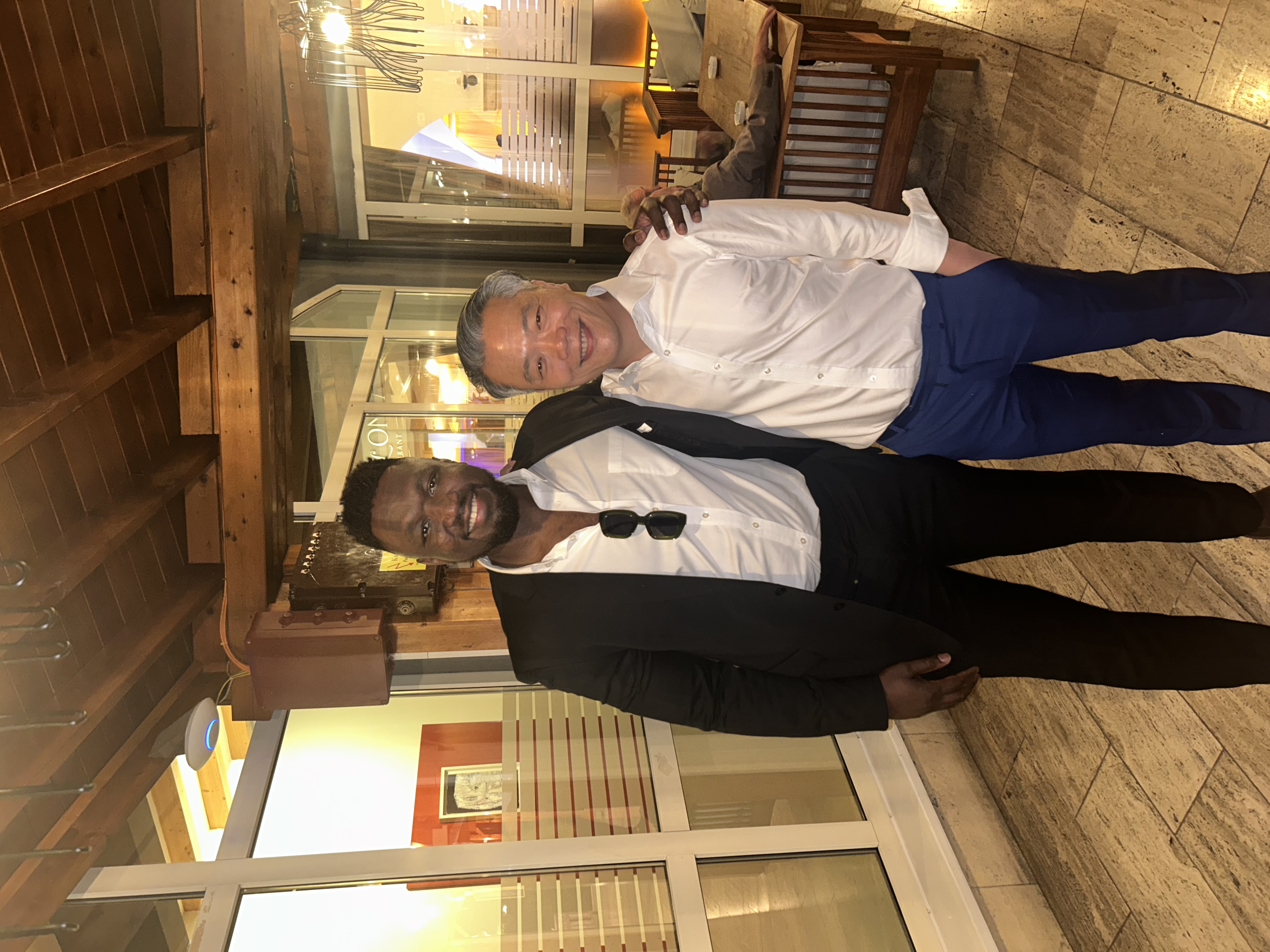 Gerald Asante and the GameOn Active co-founder