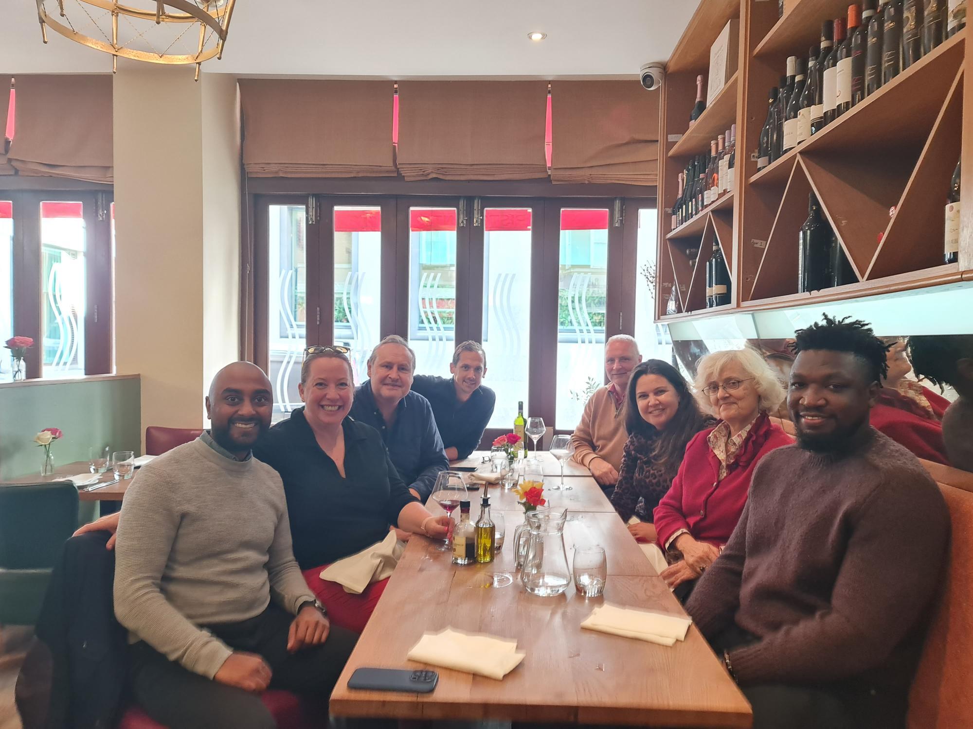 Gerald Asante with the Russell Reynolds Associates team